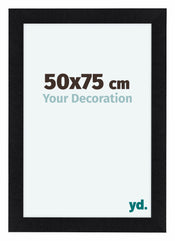 Como MDF Cadre Photo 50x75cm Noir Mat De Face Mesure | Yourdecoration.fr
