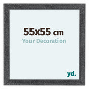 Como MDF Cadre Photo 55x55cm Gris Patine De Face Mesure | Yourdecoration.fr