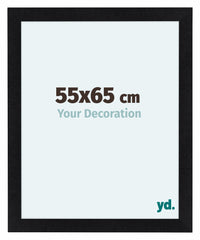 Como MDF Cadre Photo 55x65cm Noir Mat De Face Mesure | Yourdecoration.fr