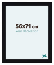 Como MDF Cadre Photo 56x71cm Noir Brillant De Face Mesure | Yourdecoration.fr