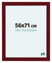 Como MDF Cadre Photo 56x71cm Vin Rouge Patine De Face Mesure | Yourdecoration.fr