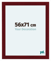 Como MDF Cadre Photo 56x71cm Vin Rouge Patine De Face Mesure | Yourdecoration.fr