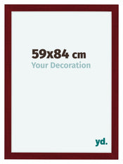 Como MDF Cadre Photo 59x84cm Vin Rouge Patine De Face Mesure | Yourdecoration.fr