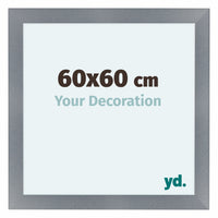Como MDF Cadre Photo 60x60cm Aluminium Brosse De Face Mesure | Yourdecoration.fr