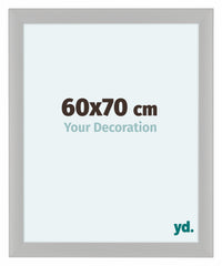 Como MDF Cadre Photo 60x70cm Blanc Grain de Bois De Face Mesure | Yourdecoration.fr