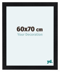 Como MDF Cadre Photo 60x70cm Noir Mat De Face Mesure | Yourdecoration.fr