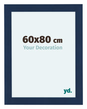 Como MDF Cadre Photo 60x80cm Bleu Fonce Patine De Face Mesure | Yourdecoration.fr