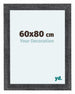 Como MDF Cadre Photo 60x80cm Gris Patine De Face Mesure | Yourdecoration.fr