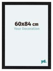 Como MDF Cadre Photo 60x84cm Noir Mat De Face Mesure | Yourdecoration.fr