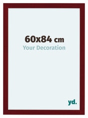 Como MDF Cadre Photo 60x84cm Vin Rouge Patine De Face Mesure | Yourdecoration.fr