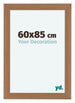 Como MDF Cadre Photo 60x85cm Noyer Clair De Face Mesure | Yourdecoration.fr