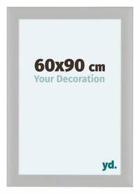Como MDF Cadre Photo 60x90cm Blanc Grain de Bois De Face Mesure | Yourdecoration.fr