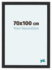 Como MDF Cadre Photo 70x100cm Noir Grain De Bois De Face Mesure | Yourdecoration.fr