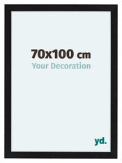 Como MDF Cadre Photo 70x100cm Noir Mat De Face Mesure | Yourdecoration.fr