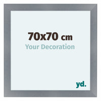 Como MDF Cadre Photo 70x70cm Aluminium Brosse De Face Mesure | Yourdecoration.fr