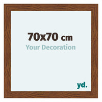 Como MDF Cadre Photo 70x70cm Chene Rustique De Face Mesure | Yourdecoration.fr
