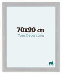 Como MDF Cadre Photo 70x90cm Blanc Grain de Bois De Face Mesure | Yourdecoration.fr