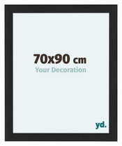 Como MDF Cadre Photo 70x90cm Noir Grain De Bois De Face Mesure | Yourdecoration.fr
