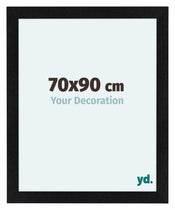 Como MDF Cadre Photo 70x90cm Noir Mat De Face Mesure | Yourdecoration.fr