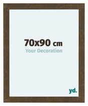 Como MDF Cadre Photo 70x90cm Or Antique De Face Mesure | Yourdecoration.fr