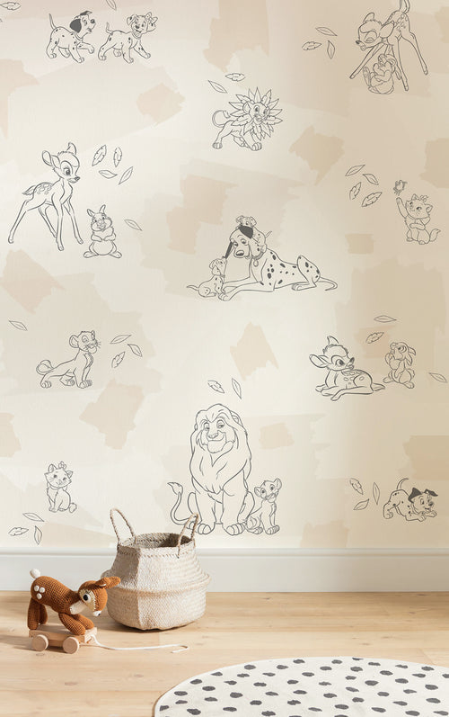 Disney Animals Interieur Papier Peint DX4 225 | Yourdecoration.fr