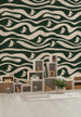 Disney Donald Duck Green Waves Interieur Papier Peint DX4 201 | Yourdecoration.fr