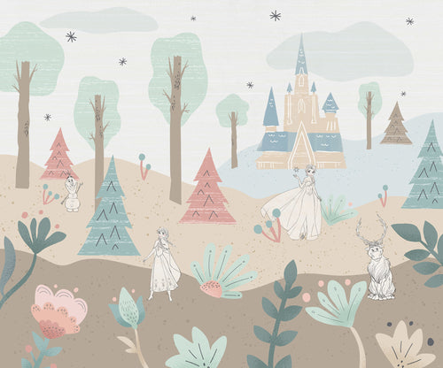 Disney Frozen Castle Playground Papier Peint DX6 224 | Yourdecoration.fr