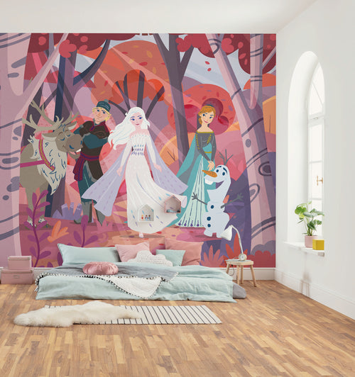 Disney Frozen Forest Friendship Interieur Papier Peint DX6 231 | Yourdecoration.fr
