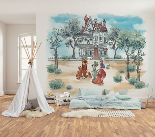 Disney Lady and the Tramp Sweet Home Interieur Papier Peint DX6 190 | Yourdecoration.fr