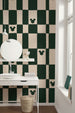 Disney Mickey Mouse Green Chess Interieur Papier Peint DX4 187 | Yourdecoration.fr