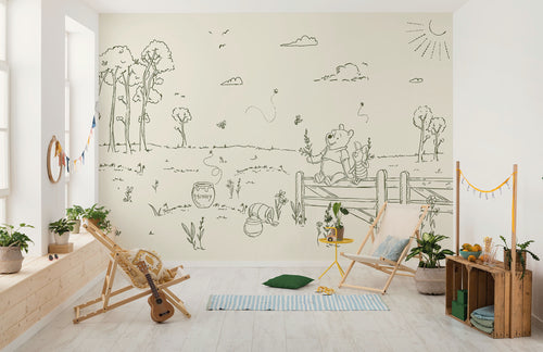Disney Winnie the Pooh Bee at one with Nature Interieur Papier Peint DX8 193 | Yourdecoration.fr