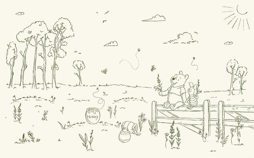 Disney Winnie the Pooh Bee at one with Nature Papier Peint DX8 193 | Yourdecoration.fr