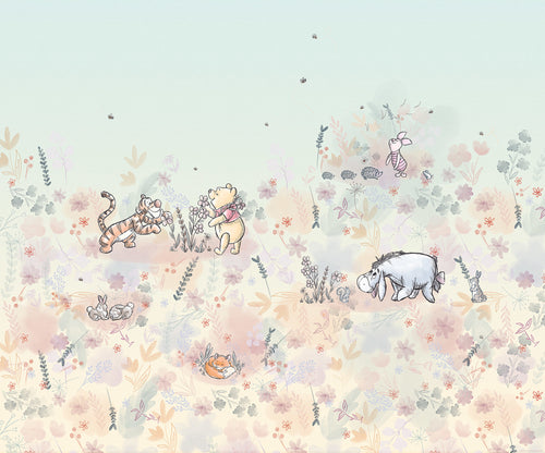 Disney Winnie the Pooh Flowerfield Papier Peint DX6 194 | Yourdecoration.fr