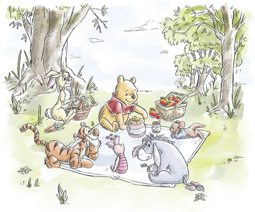 Disney Winnie the Pooh Nice for Picnics Papier Peint DX6 217 | Yourdecoration.fr