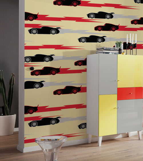 Disney and Pixar Cars Pattern Interieur Papier Peint DX4 207 | Yourdecoration.fr