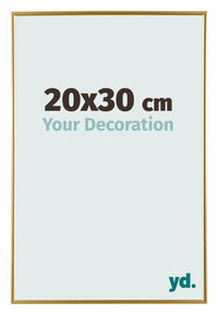 Evry Plastique Cadre Photo 20x30cm Or De Face Mesure | Yourdecoration.fr