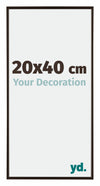 Evry Plastique Cadre Photo 20x40cm Anthracite De Face Mesure | Yourdecoration.fr