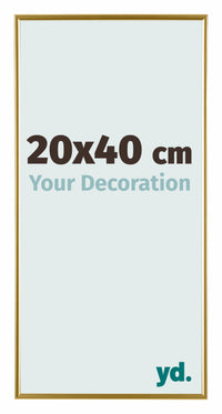 Evry Plastique Cadre Photo 20x40cm Or De Face Mesure | Yourdecoration.fr
