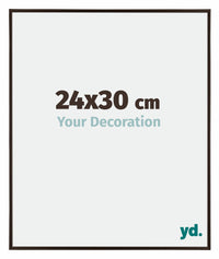 Evry Plastique Cadre Photo 24x30cm Anthracite De Face Mesure | Yourdecoration.fr