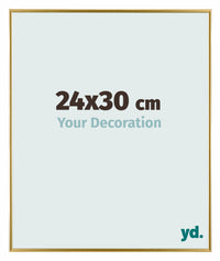 Evry Plastique Cadre Photo 24x30cm Or De Face Mesure | Yourdecoration.fr
