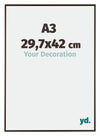 Evry Plastique Cadre Photo 29 7x42cm A3 Anthracite De Face Mesure | Yourdecoration.fr