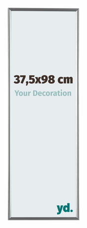 Evry Plastique Cadre Photo 37 5x98cm Argent De Face Mesure | Yourdecoration.fr
