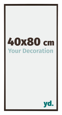 Evry Plastique Cadre Photo 40x80cm Anthracite De Face Mesure | Yourdecoration.fr