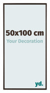 Evry Plastique Cadre Photo 50x100cm Anthracite De Face Mesure | Yourdecoration.fr