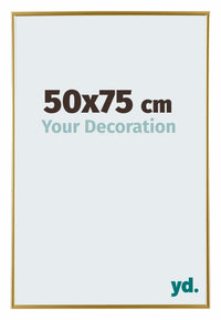 Evry Plastique Cadre Photo 50x75cm Or De Face Mesure | Yourdecoration.fr