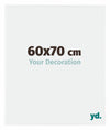 Evry Plastique Cadre Photo 60x70cm Blanc Brillant De Face Mesure | Yourdecoration.fr