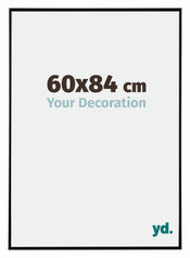 Evry Plastique Cadre Photo 60x84cm Noir Tres Brillant De Face Mesure | Yourdecoration.fr