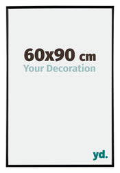 Evry Plastique Cadre Photo 60x90cm Noir Tres Brillant De Face Mesure | Yourdecoration.fr