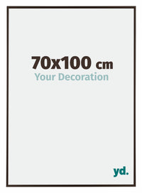 Evry Plastique Cadre Photo 70x100cm Anthracite De Face Mesure | Yourdecoration.fr