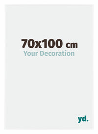 Evry Plastique Cadre Photo 70x100cm Blanc Brillant De Face Mesure | Yourdecoration.fr